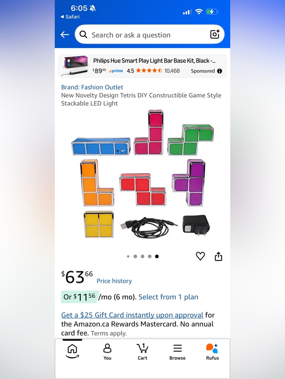 Colorful LED Tetris Wall Light - Multi Color - Picture 12 of 15